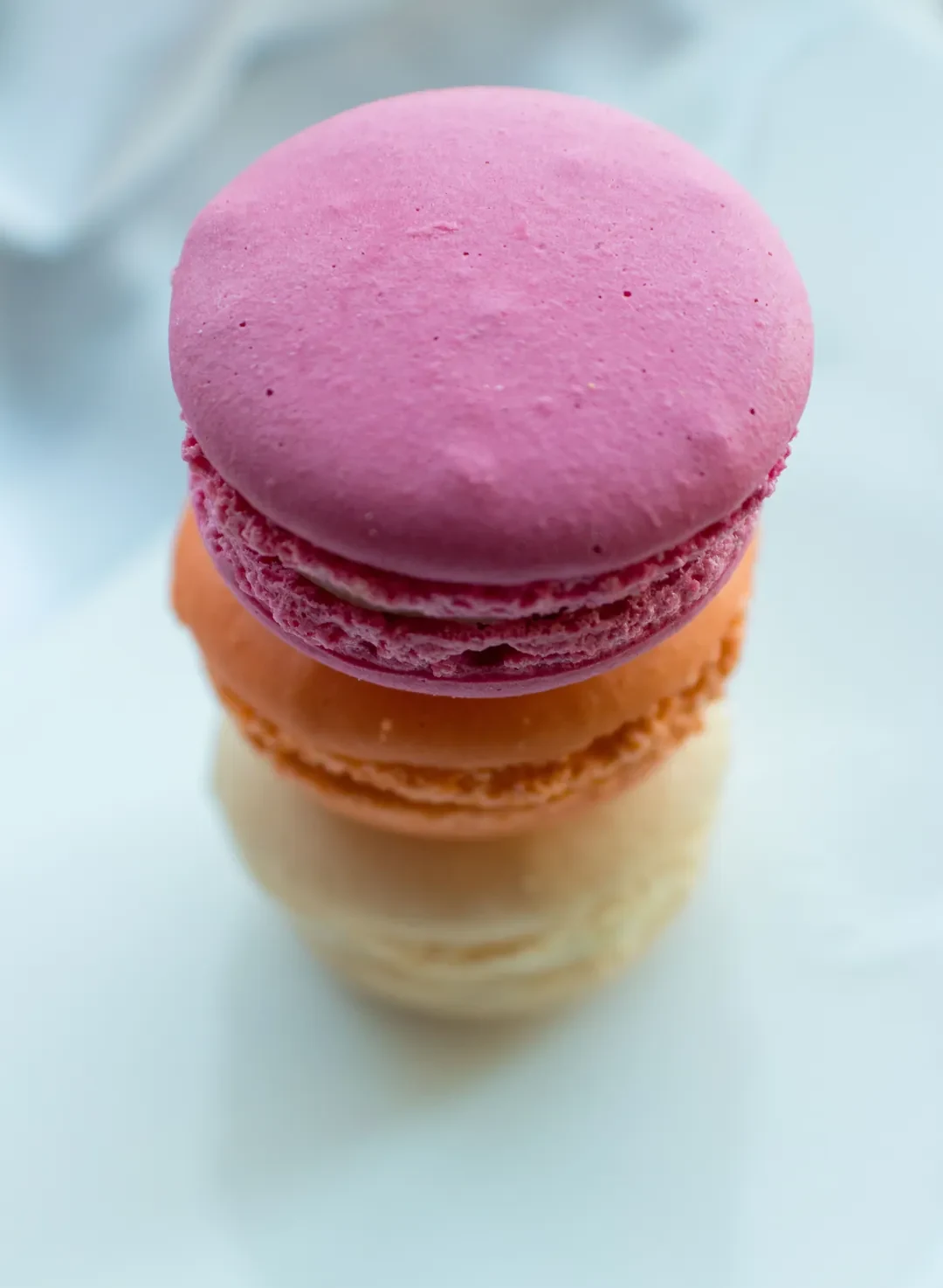 Macaron photo used in the Petal and Shell bakery website example